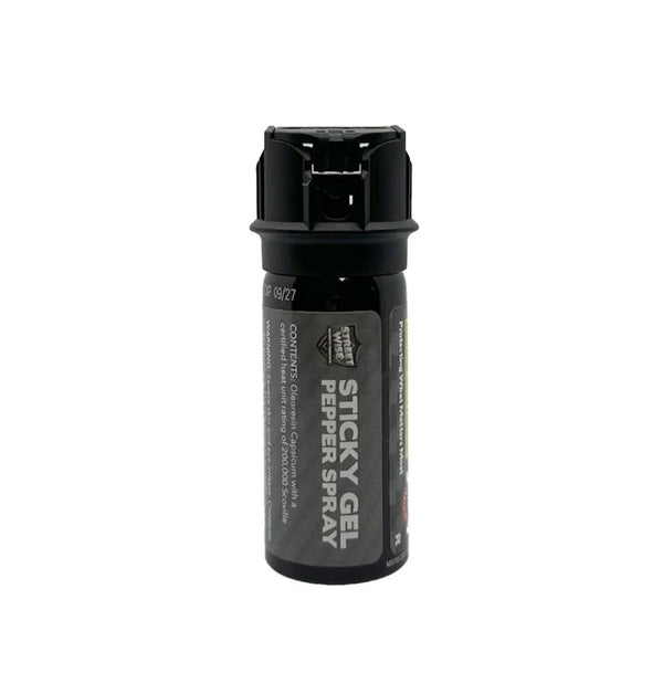 Sticky Gel Pepper Spray - 4oz/ Black (Model: IQSWSG11FT Item#003374)