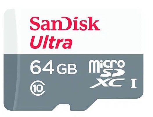 SANDISK 64GB MICRO SD MEMORIY CARD