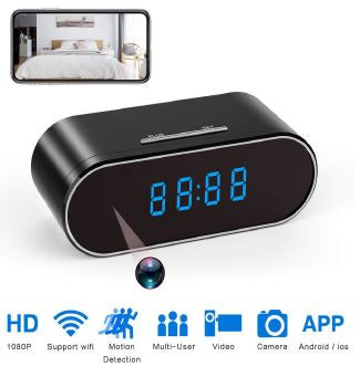 Wi-Fi IR Clock Camera Oval Face. Model: IQI4 (Item# 002511)