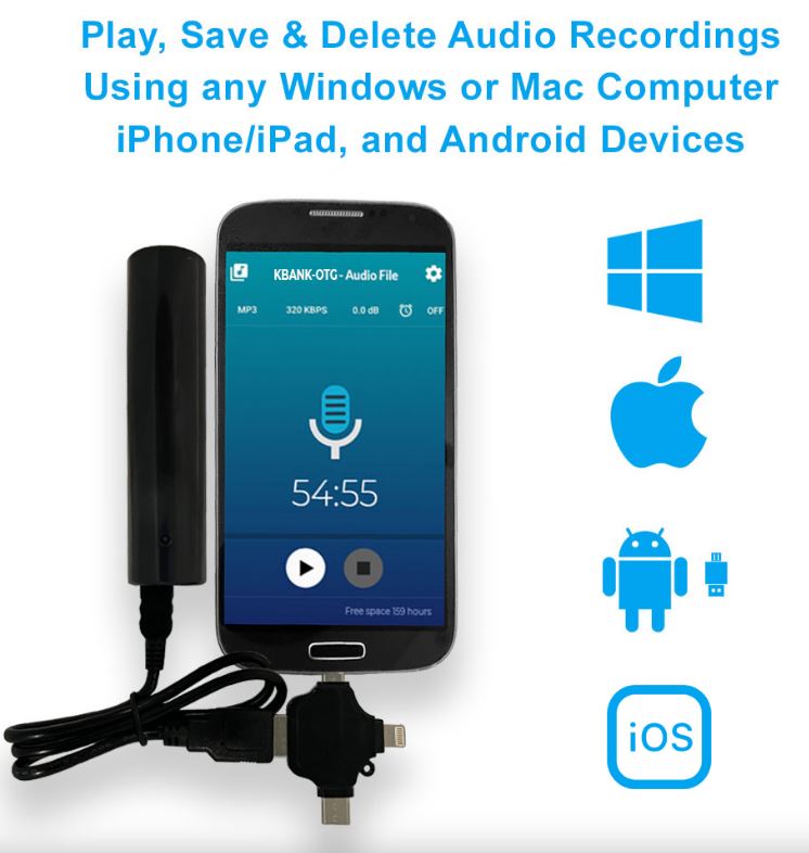 POWER BANK VOICE ACTIVATED RECORDER