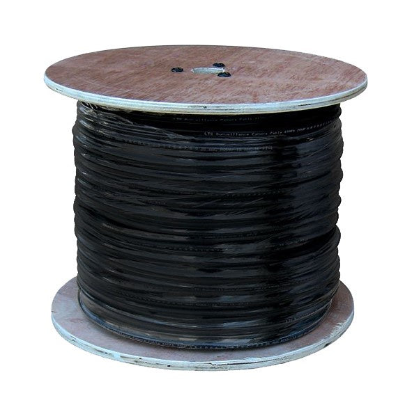 Siamese Coaxial Cable (Black) 500 ft (Model: IQLTAC2030BK Item#10303)