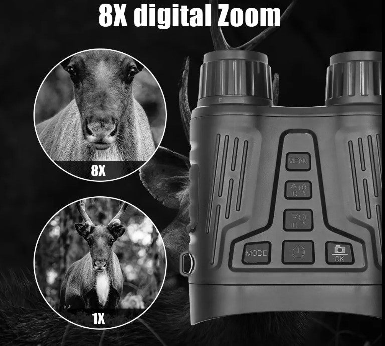 Night Vision Binoculars 4K Li-ion Rechargeable Battery, Capable of up to 32Gb (Item