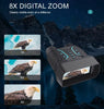 Night Vision Binoculars 4K Li-ion Rechargeable Batt. 4.5" LCD Screen, Capable of 32Gb (Item#3486)