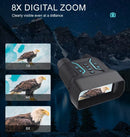 Night Vision Binoculars 4K Li-ion Rechargeable Batt. 4.5" LCD Screen, Capable of 32Gb (Item