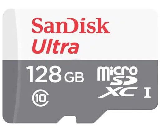SANDISK 128GB MICRO SD MEMORY CARD Model: IQSDSQUNR128G Item#003234