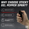 PEPPER GEL 0.5 OZ FLIP-TOP/BLACK (Model: IQSWSG3BKFT Item#003251)