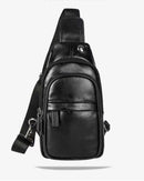 WIFI LEATHER CHEST BAG SPY CAMERA (Model: IQWFBG52 Item