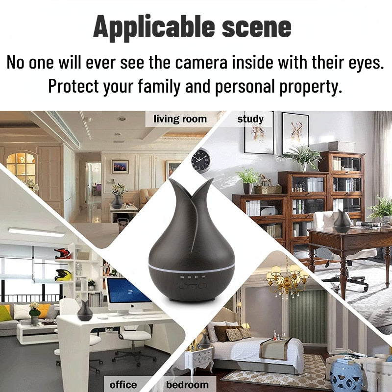 DIFFUSER WIFI CAMERA WITH BUILT-IN 32 GB MEMORY CARD (Item
