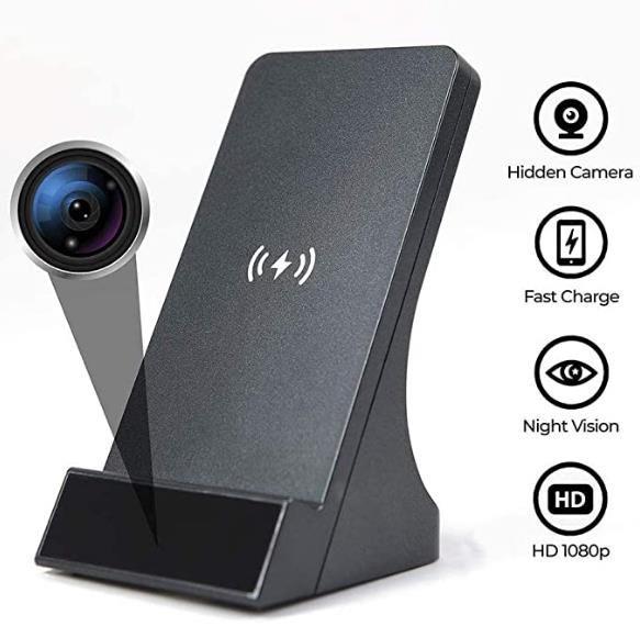 WIRLESS CHARGER CAMERA WI-FI NIGHT VISION