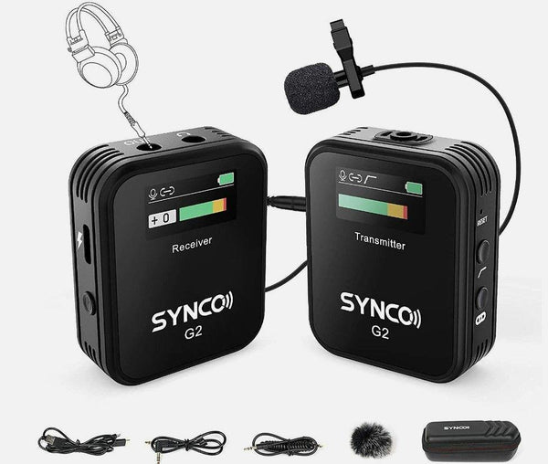 SYNCO G2 Lavalier 2.4Ghz microphone system 230' encrypted transmitter/receiver