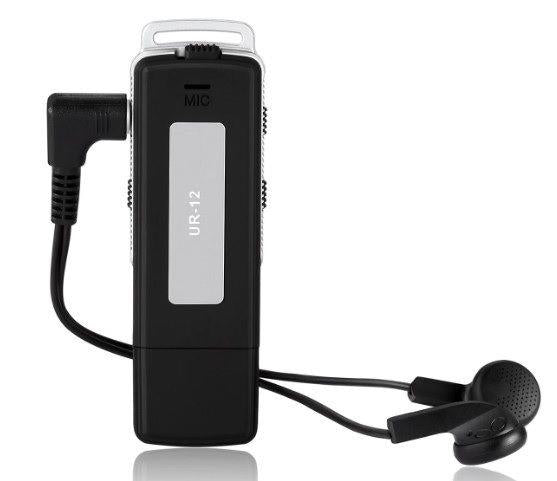 16 GB VOICE ACTIVATED AUDIO RECORDER WITH HEADPHONES