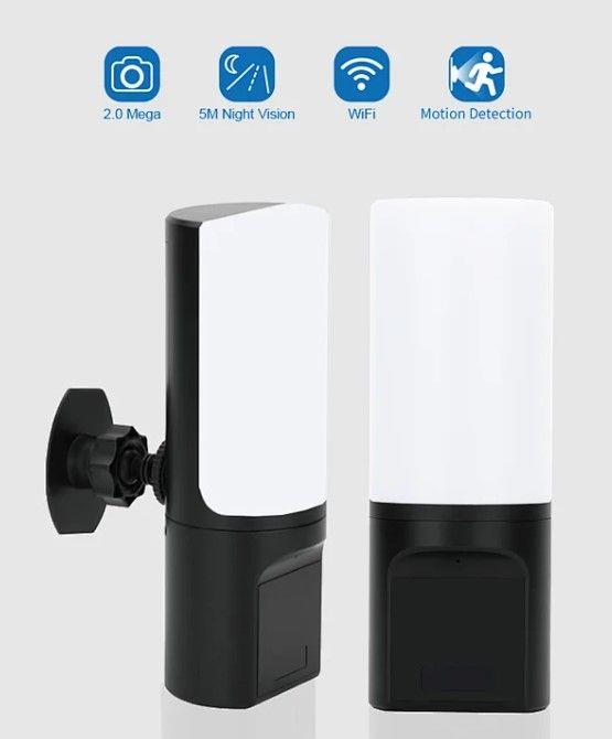 Wall Lamp WiFi Covert Camera App: Tuya