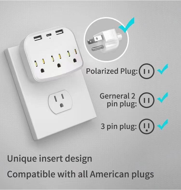 Multi-Port Wall Charger 4K Hidden WIFI Nanny Camera